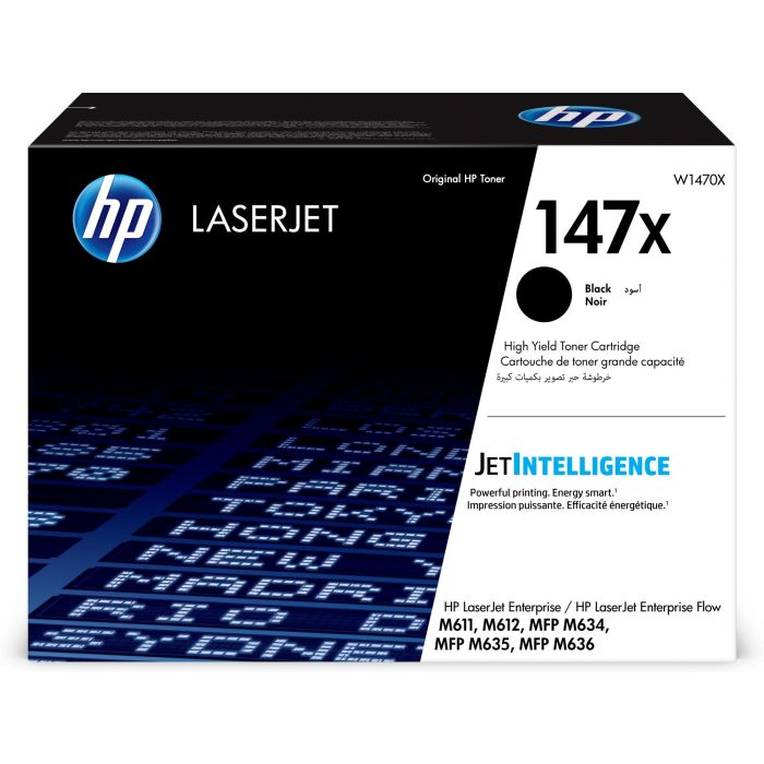 HP Toner Negro Laser 147X para M611, M612, M635, M636 (25.200 Cop.) 1