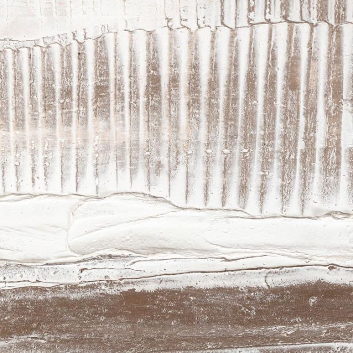 DKD Home Decor Cuadro Abstracto Beige Gris Lienzo Pino Pintado a Mano 100x100 cm (2 Unidades) 1