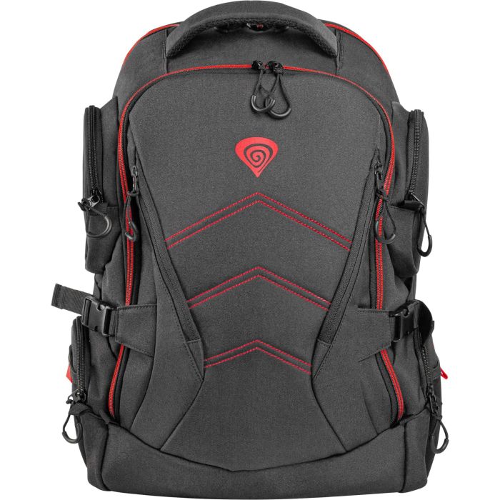 GENESIS Pallad 550 Mochila Gaming para Portátiles 17.3 pulgadas, Negro Rojo, Resistente al Agua y Golpes, con Múltiples Compartimentos 0 GENESIS Pallad 550 Mochila Gaming para Portátiles 17.3 pulgadas, Negro Rojo, Resistente al Agua y Golpes, con Múltiples Compartimentos 0