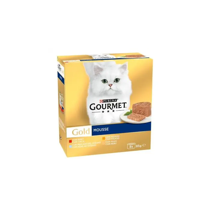 Purina Gourmet Gold Multi Mousse Surtido 8x85 gr