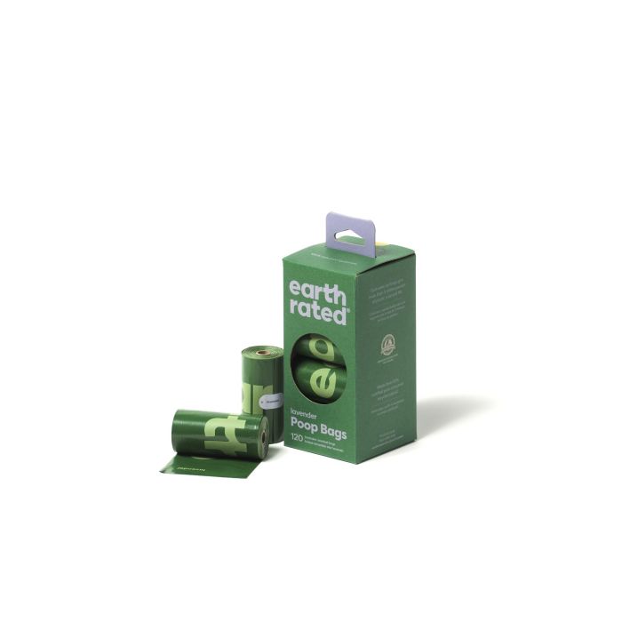 Earth Rated Bolsas para Excrementos de Perro Eco-Friendly 65% Recicladas, 120 Unidades (8x15), Extra Largas y Resistentes, Lavanda 3 Earth Rated Bolsas para Excrementos de Perro Eco-Friendly 65% Recicladas, 120 Unidades (8x15), Extra Largas y Resistentes, Lavanda 3