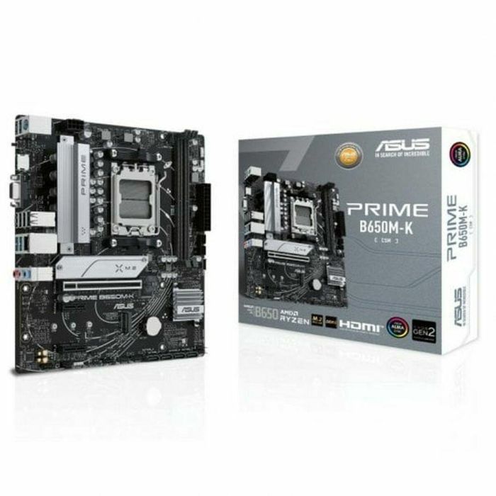 Asus 90MB1F60-M0EAY0 Placa Base Prime B650M-K p/ Socket AM5 AMD Ryzen Micro ATX DDR5 PCIe 5.0 M.2 2.5GbE USB 3.2 Gen 2