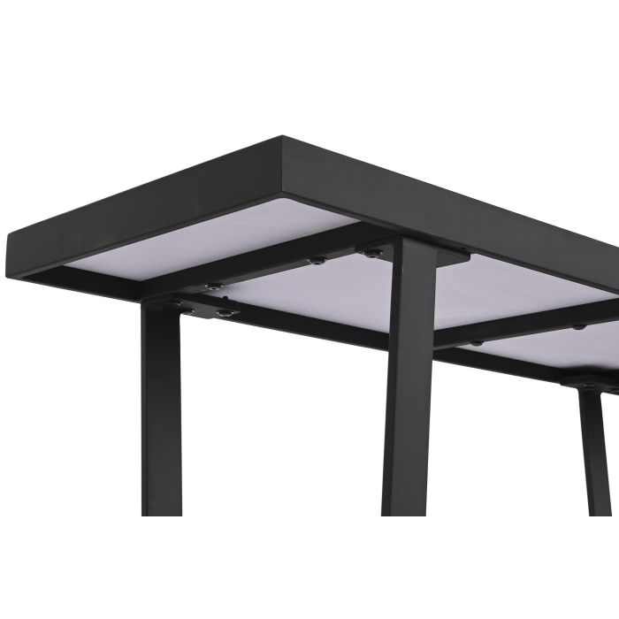 Consola Home ESPRIT Blanco Negro Metal 100 x 35 x 75 cm 4