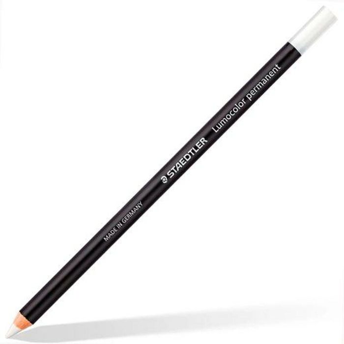 Lápices Staedtler Lumocolor Permanent Glasochrom Permanente Blanco (12 Unidades) 1 Lápices Staedtler Lumocolor Permanent Glasochrom Permanente Blanco (12 Unidades) 1