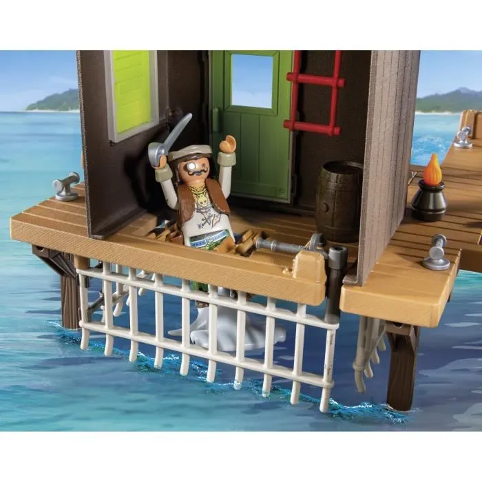 Playmobil Puerto Pirata 71792 Piratas con Cañón, Tesoro Escondido, Jaula y Bote Flotante, Juguete para Niños +4 Años 3 Playmobil Puerto Pirata 71792 Piratas con Cañón, Tesoro Escondido, Jaula y Bote Flotante, Juguete para Niños +4 Años 3