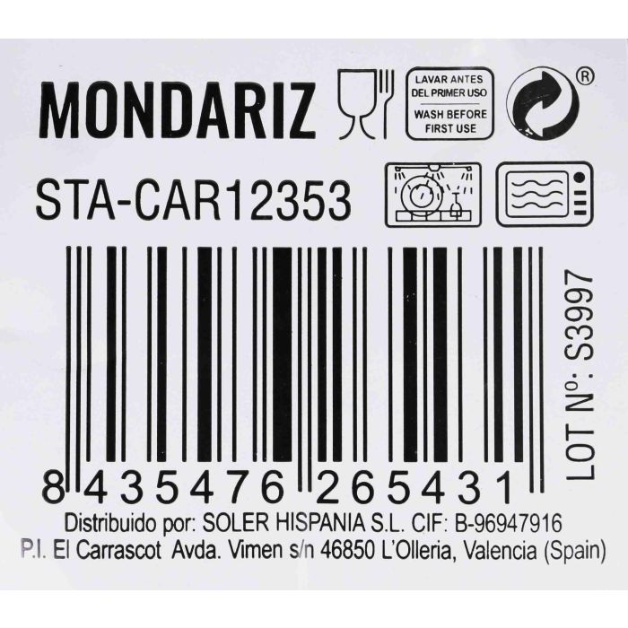 Inde Jumbo Mondariz Santa Clara 425 cc Ø 11.5x7.8 cm (12 Unidades) 2