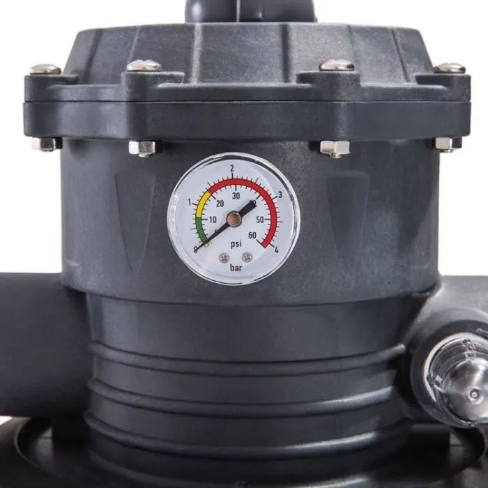 Intex Filtro de Arena 10 m³/h para Piscinas hasta 65 m³, con Válvula de 6 Vías, Control Digital Programable y Prefiltro Grande 3