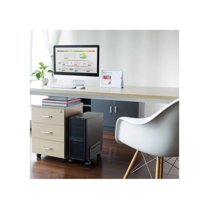Ewent EW1291 Soporte de CPU Móvil Universal con Ruedas Ajustables (12-21cm) para PC Torre, Carro Protector Polvo Negro Acero 8 Ewent EW1291 Soporte de CPU Móvil Universal con Ruedas Ajustables (12-21cm) para PC Torre, Carro Protector Polvo Negro Acero 8