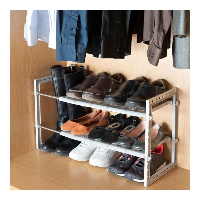 Estantería Extensible para Fregadero Shibblek InnovaGoods 2 Estantes 4 Estantería Extensible para Fregadero Shibblek InnovaGoods 2 Estantes 4