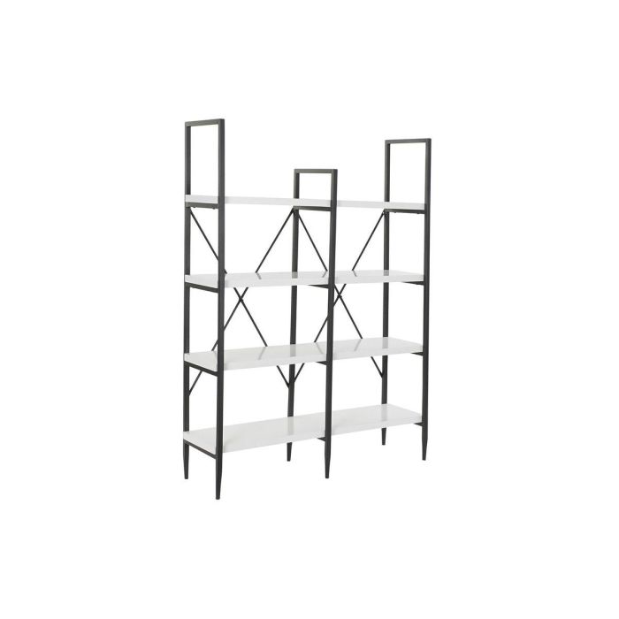 Estantería DKD Home Decor Negro Metal Blanco 4 Estantes Madera MDF (110 x 30 x 150 cm) Estantería DKD Home Decor Negro Metal Blanco 4 Estantes Madera MDF (110 x 30 x 150 cm)