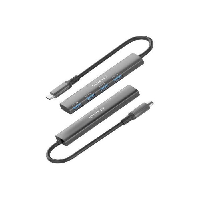 Aisens Hub USB-C 3.0 A106-0540 | 4 Puertos USB-A | Gris 15cm 2
