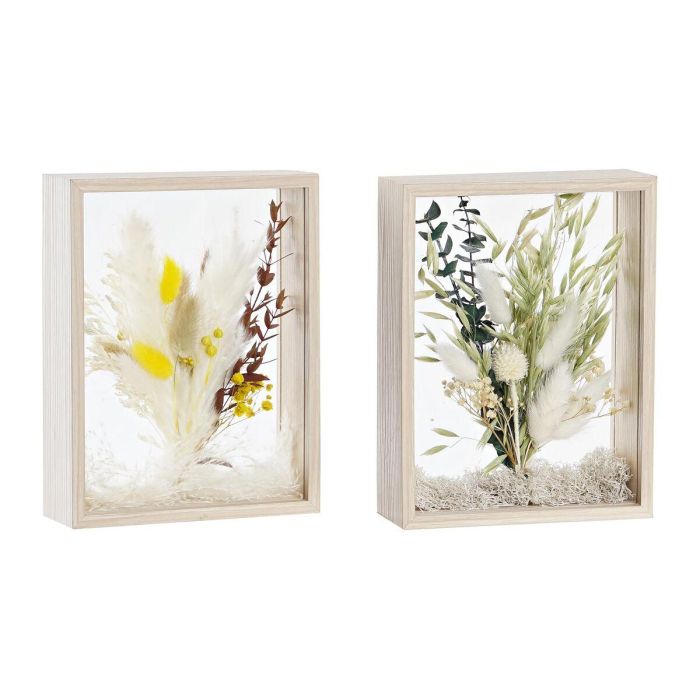DKD Home Decor Juego 2 Unidades Decoración Shabby Chic Beige Verde, Adornos de Flor Seca y MDF para Hogar, 21 cm Alto x 16 cm Ancho DKD Home Decor Juego 2 Unidades Decoración Shabby Chic Beige Verde, Adornos de Flor Seca y MDF para Hogar, 21 cm Alto x 16 cm Ancho