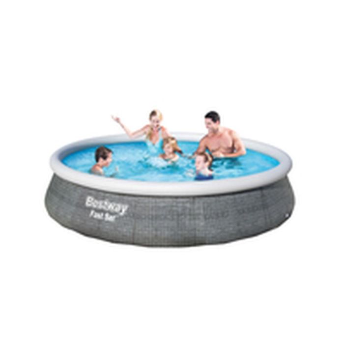 Bestway Piscina Hinchable Adulto Aro Ratan con Depurador 396x84 cm Jardin 57376 5