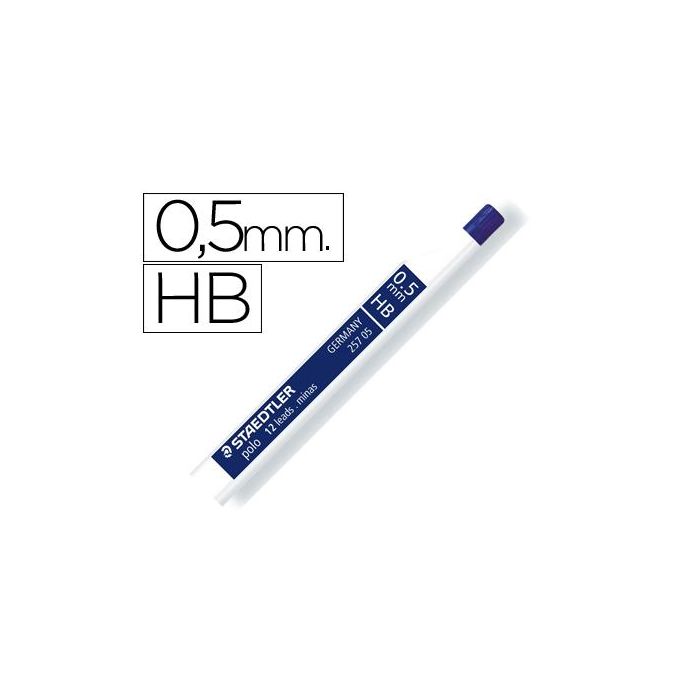 Minas Staedtler Grafito 0,5 mm Hb Polo 257 Tubo Con 12 Minas 12 unidades