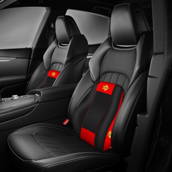Momo Corsa Soporte Lumbar Coche Ergonómico Rojo-Negro 4