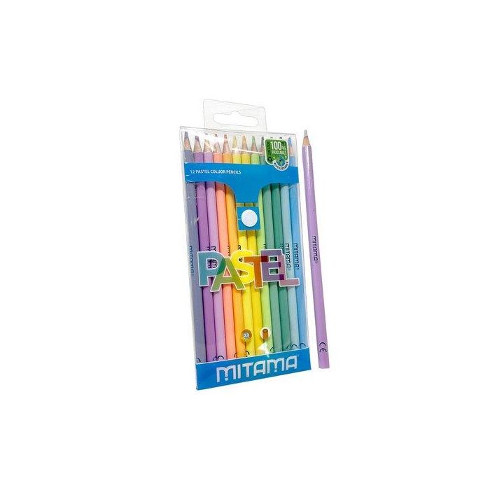 Lapices De Colores Mitama Pastel Caja De 12