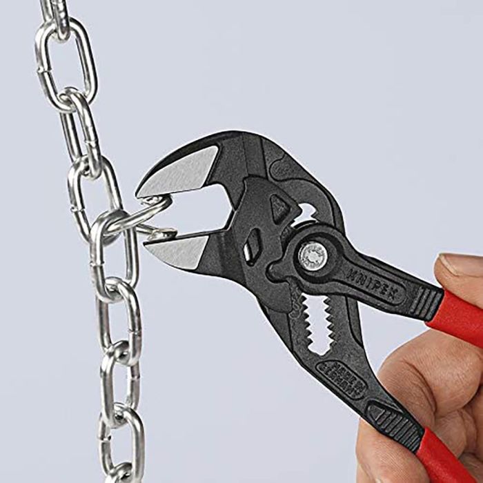 Knipex 8601180 Tenaza Llave Ajustable 180mm - Sustituye a Juego Completo de Llaves Métricas y Pulgadas, Ideal para Trabajar sobre Cromo 3