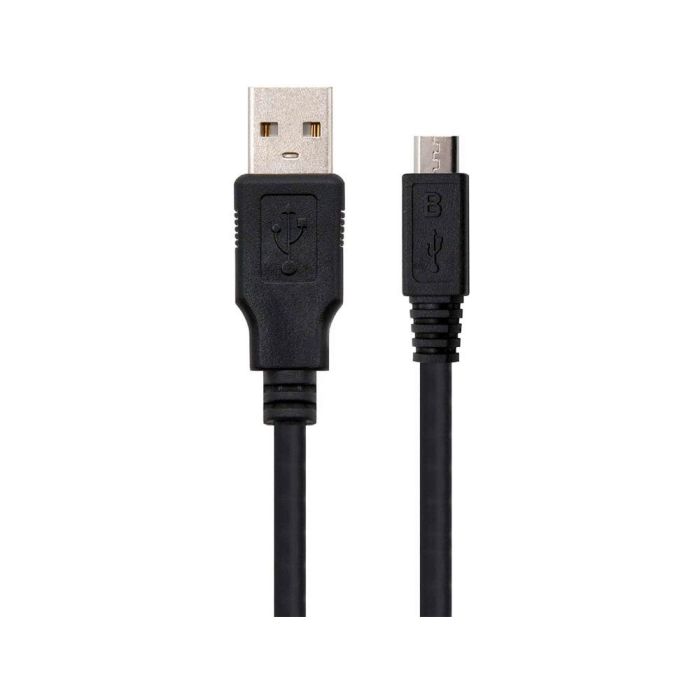 Cable Usb Nanocable 2.0 Tipo A-M-Micro Usb B-M Color Negro Longitud 0,8 M 1