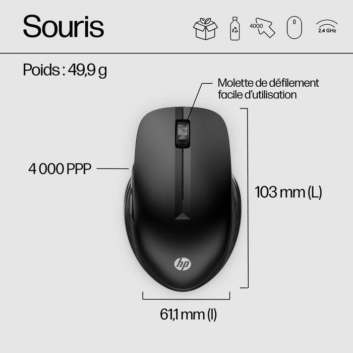 HP 430 Ratón Inalámbrico Multi-Dispositivo Ergonómico con Botones Programables Sensor Multi-Superficie Batería 24 Meses 11