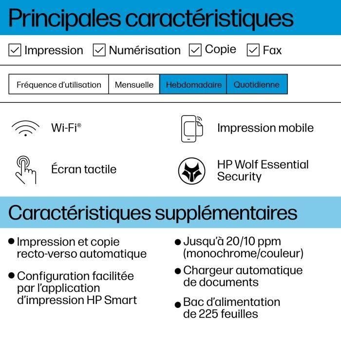 HP OfficeJet Pro 8124e - Impresora todo en uno - Inyección de tinta en color con 3 meses de Instant Ink incluido con HP+ 1