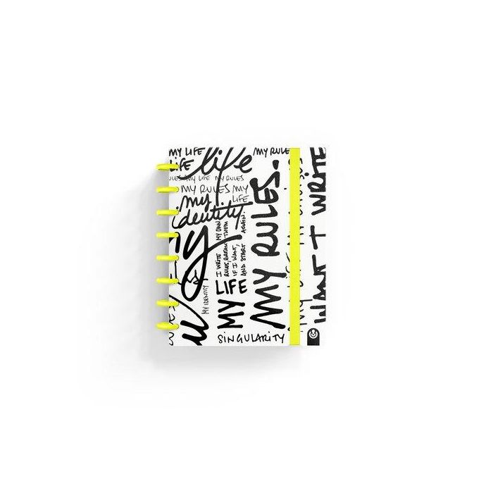 Carchivo MY LIFE Cuaderno A5 80 Hojas 100 gr Cuadrícula Amarillo Neón