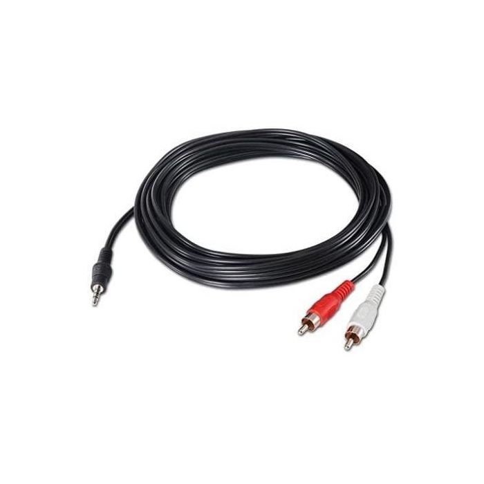 Cable Estéreo Nanocable 10.24.0300/ Jack 3.5 Macho - 2x RCA Macho/ 30cm/ Negro 3 Cable Estéreo Nanocable 10.24.0300/ Jack 3.5 Macho - 2x RCA Macho/ 30cm/ Negro 3