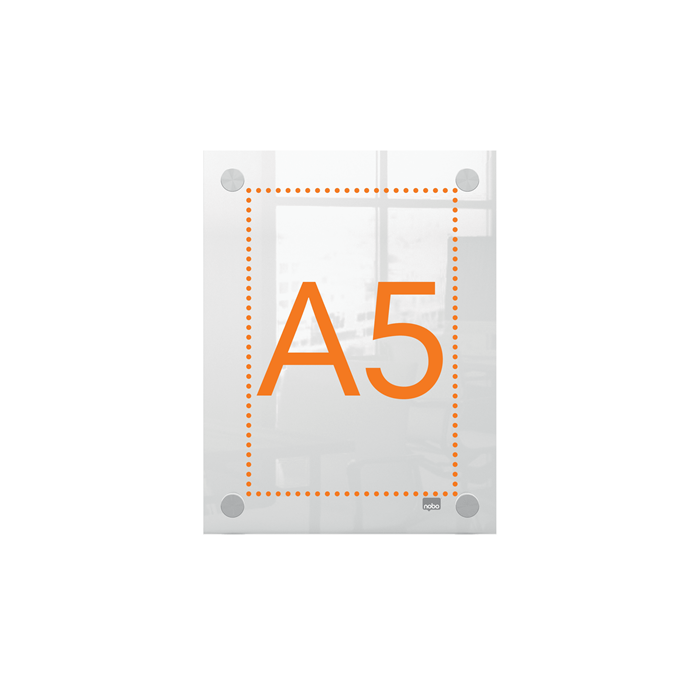 Nobo Portaposter Acrílico Transparente Mural DIN A5 2