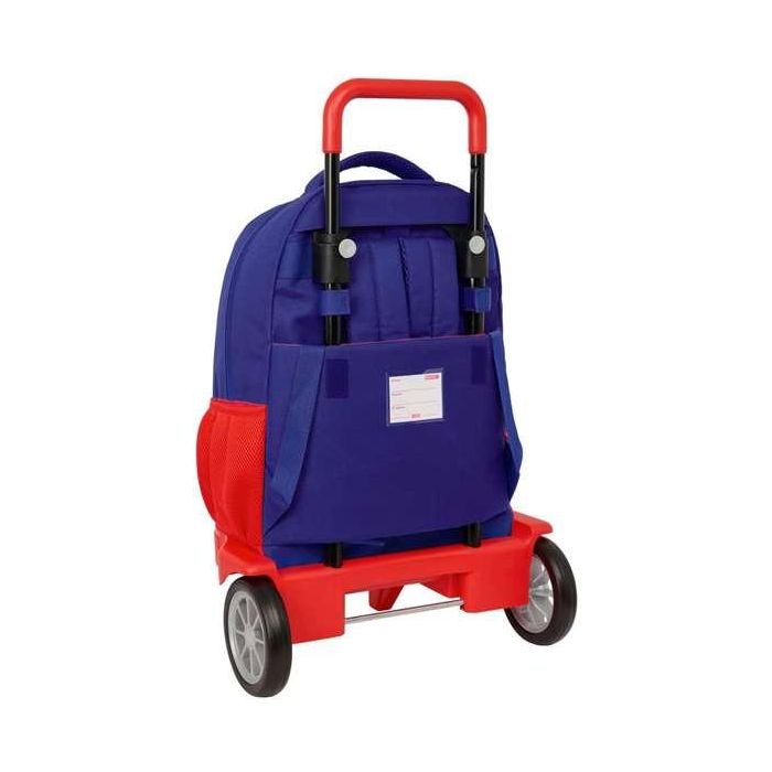 Safta Mochila Grande con Ruedas Compacta Extensible Atlético de Madrid 33x45x22 cm 1