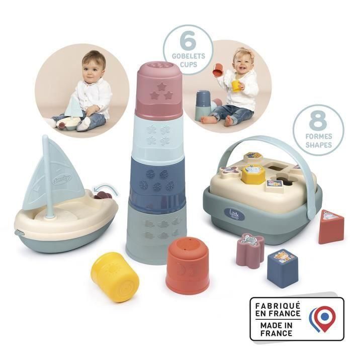 Little Smoby - Caja despertar y baño - 3 juegos despertar - A partir de 12 meses - Fabricado en Francia 1 Little Smoby - Caja despertar y baño - 3 juegos despertar - A partir de 12 meses - Fabricado en Francia 1