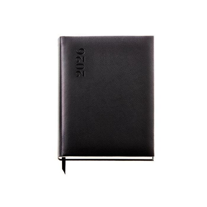 Agenda Anual (2026) Miquelrius Basic Agora Cosida Tapa Simil Piel Con Goma Pro 210X270 S/Vv Negro