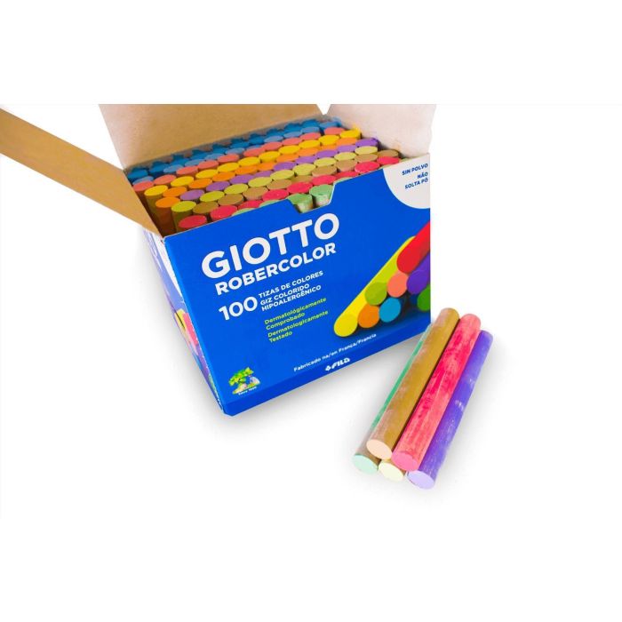 Giotto Tizas Robercolor Antipolvo Colores Surtidos Caja 100 Ud Giotto Tizas Robercolor Antipolvo Colores Surtidos Caja 100 Ud