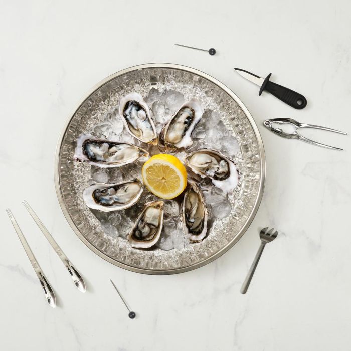 Home Deco Factory Juego De 22 Piezas Marisco Inoxidable - Cuchillo Ostras, Tenedores Ostras, Pinzas Crustáceos y Pinchos 5