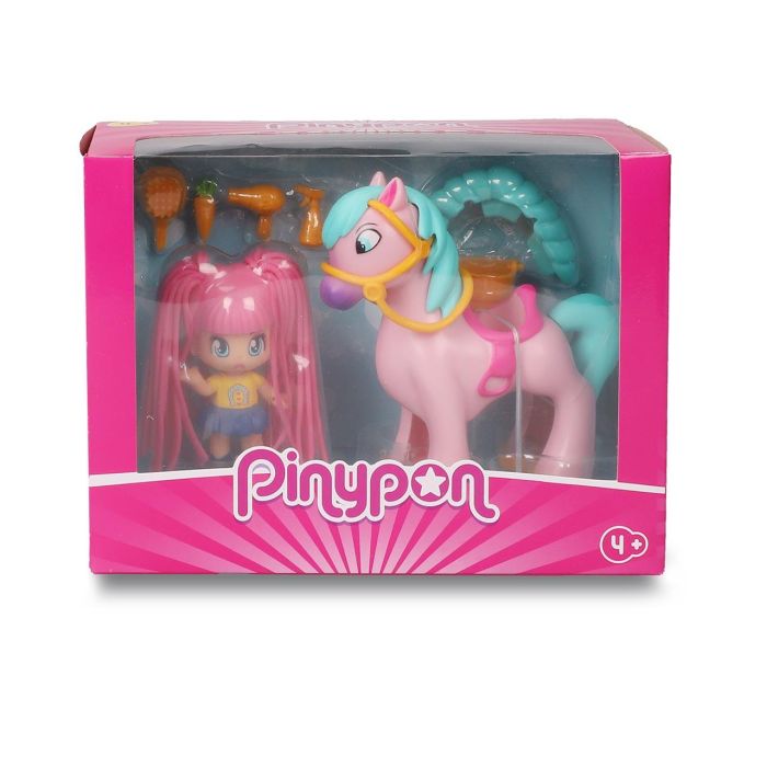 Famosa Pinypon Pelazo y Poni Melena 7/17180 Juguete para Niños y Niñas con Accesorios 1