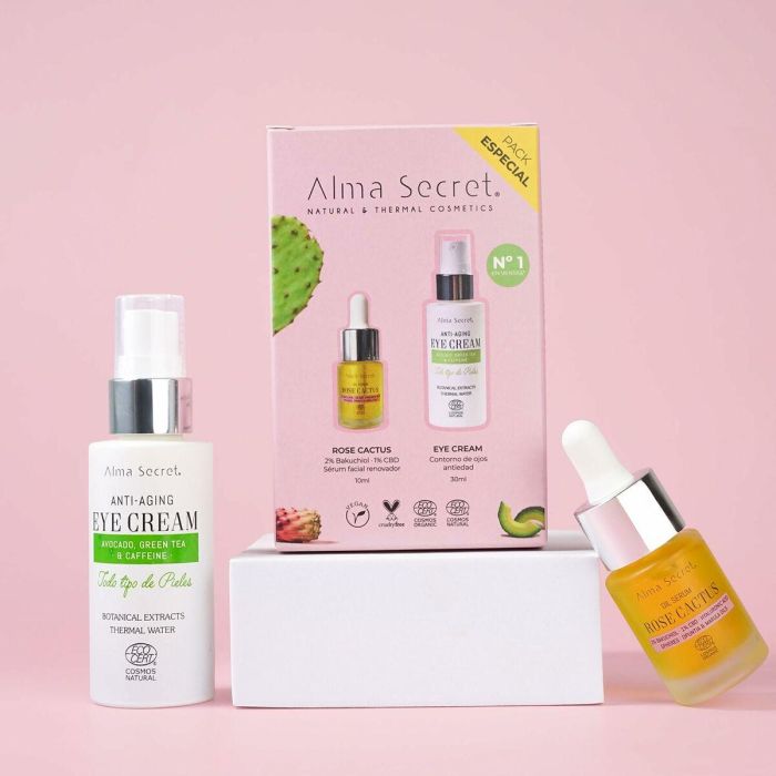 Alma Secret Estuche 2 pz Contorno Ojos 30 ml + Rose Cactus 10 ml Antiaging