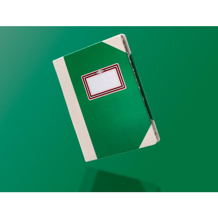 Libro Cartone Cosido Fernandes Flecha Din A5+ Rayado Horizontal 50 Hojas 100 gr Verde 7