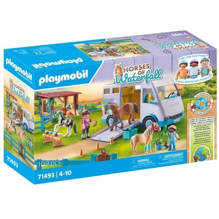 PLAYMOBIL 71493 Furgoneta para caballos y ponis con recinto PLAYMOBIL 71493 Furgoneta para caballos y ponis con recinto