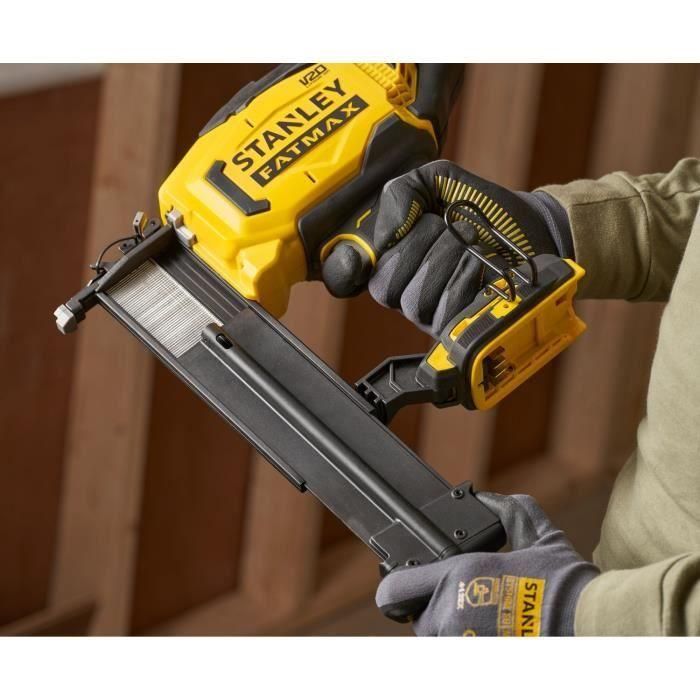 Stanley Fatmax SFMCN618B-XJ Clavadora de Acabado Calibre 18 V20, Inalámbrica 18V, para Clavos 16 a 50 mm, con Luz LED 5 Stanley Fatmax SFMCN618B-XJ Clavadora de Acabado Calibre 18 V20, Inalámbrica 18V, para Clavos 16 a 50 mm, con Luz LED 5