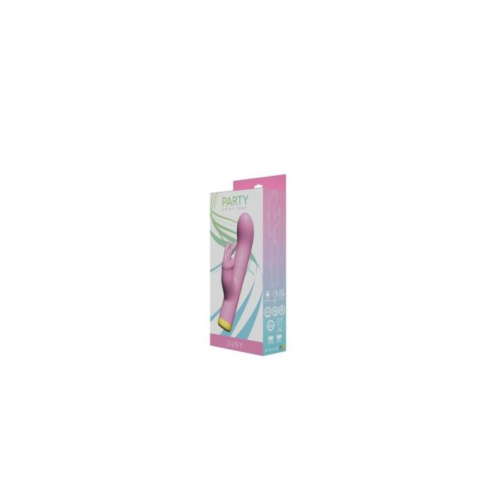 Vibrador Doble Estimulación Party Color Toys JUNY  Rosa 2