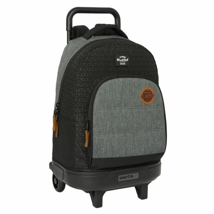 Mochila Escolar con Ruedas BlackFit8 Old school Negro Gris 33 x 45 x 22 cm 0 Mochila Escolar con Ruedas BlackFit8 Old school Negro Gris 33 x 45 x 22 cm 0
