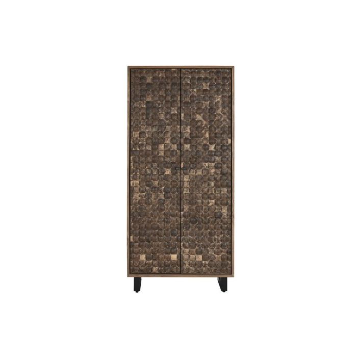 DKD Home Decor Armario Grande de 2 Puertas y 10 Estanterías, Fabricado en Teca Reciclada y Coco, 80x40x200 cm 1 DKD Home Decor Armario Grande de 2 Puertas y 10 Estanterías, Fabricado en Teca Reciclada y Coco, 80x40x200 cm 1