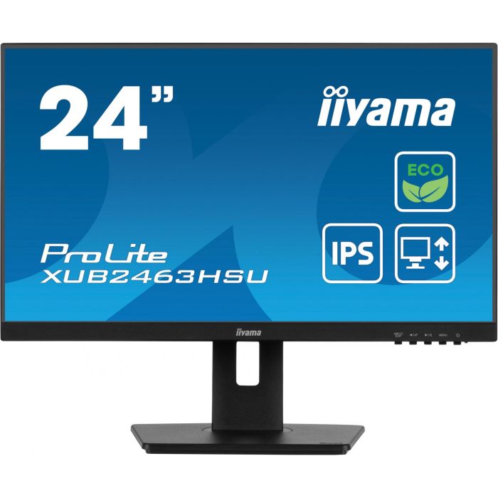 iiyama XUB2463HSU-B1 Monitor 24" FHD IPS 100Hz 3ms HDMI DP USB Pivot Negro 1 iiyama XUB2463HSU-B1 Monitor 24" FHD IPS 100Hz 3ms HDMI DP USB Pivot Negro 1