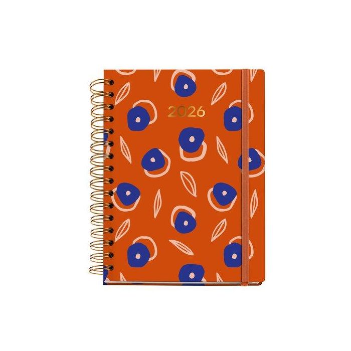 Agenda Anual (2026) Miquelrius Trends Marf Organic Pattern Wire-O Tapa Extra Con Goma Plus 155X213 S/V Apais. Flourish