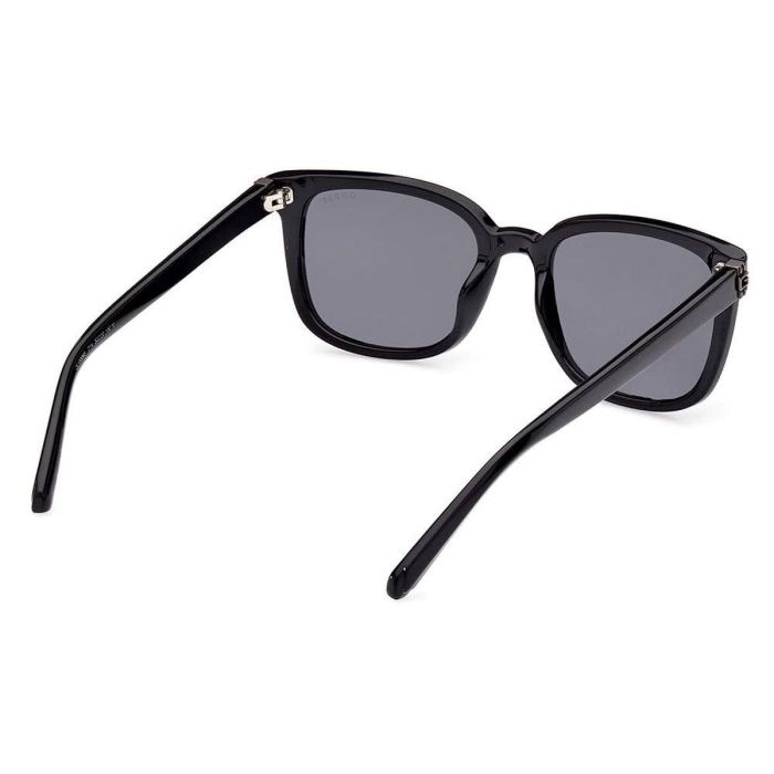 Guess GU00065 01A Gafas de Sol Hombre Adulto Cuadradas, Montura Negro Mate, Cristales Tono Humo. Patilla 150mm, Cristal 53mm 7