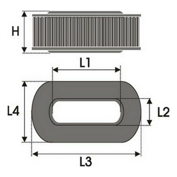 Filtro de aire Green Filters R083234 1 Filtro de aire Green Filters R083234 1