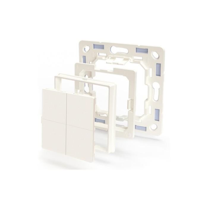 Shelly Plug & Play "BLU Wall" Switch 4 Adapter Legrand & Shelly Weiß