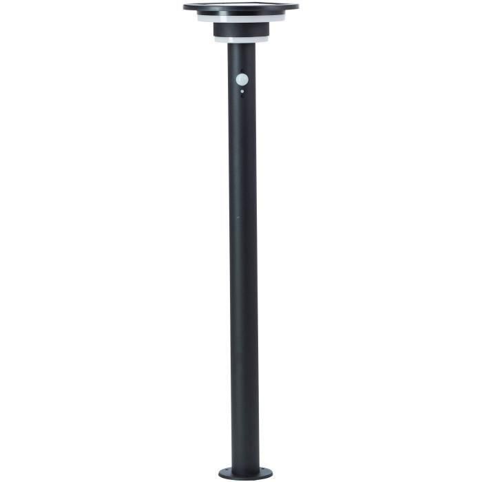 Poste de exterior - BRILLIANT - GARVINA - LED y solar - Detector de movimiento - Acero inoxidable y plástico - 4 W - Negro 1 Poste de exterior - BRILLIANT - GARVINA - LED y solar - Detector de movimiento - Acero inoxidable y plástico - 4 W - Negro 1