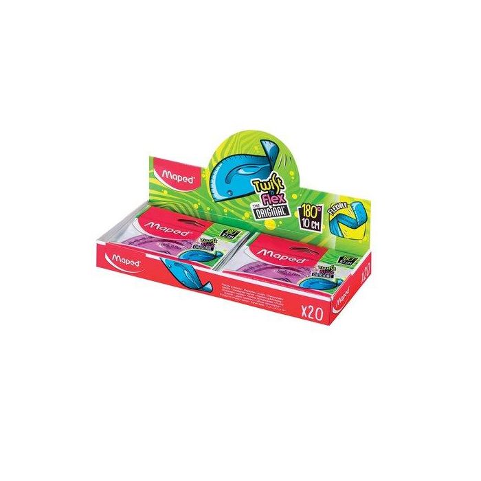 Semicirculo Maped Twist&Flex 20 Cm Flexible Irrompible 20 unidades