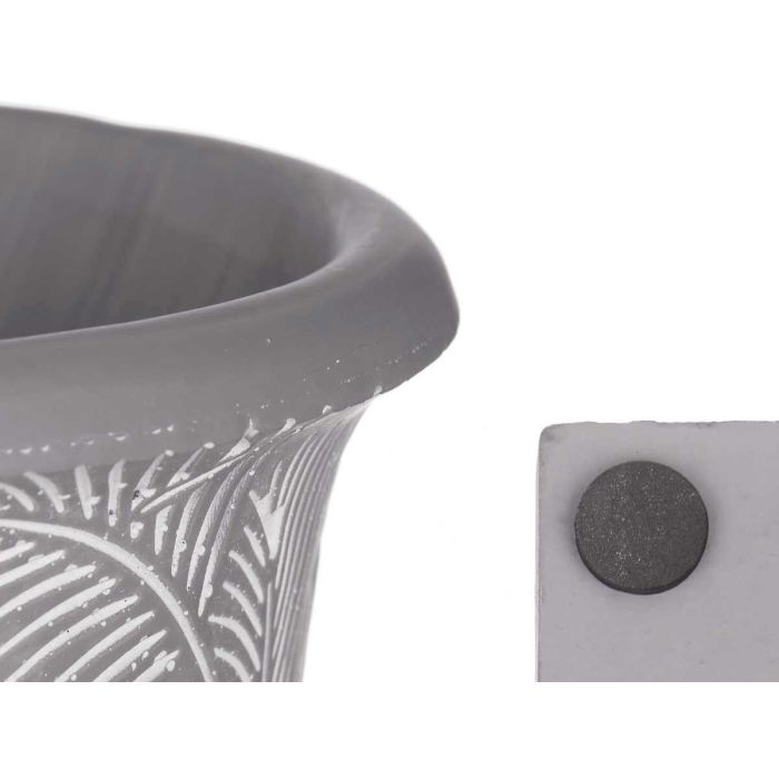 Copa Cemento Gris Grande Hojas 17X25 Ibergarden (6 Unidades) 2 Copa Cemento Gris Grande Hojas 17X25 Ibergarden (6 Unidades) 2