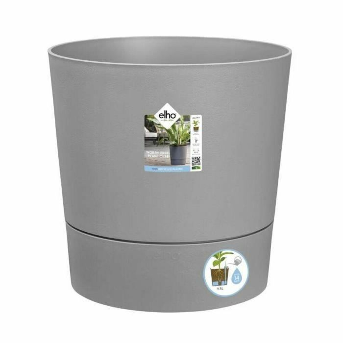 ELHO - Maceta - Greensense Aqua Care Round 43 - Cemento claro - Interior/exterior - Ø 43 x H 42,5 cm