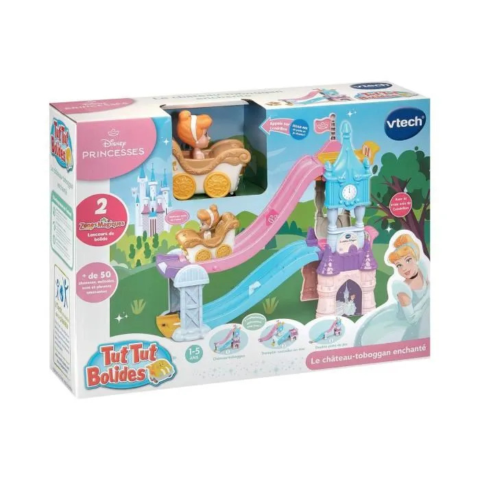 Vtech Coche de Princesas de Disney - Castillo Tobogán Encantado con Carro de Bodas Encantada de Cenicienta (+ VTE3417765706059) - Idioma Francés 4 Vtech Coche de Princesas de Disney - Castillo Tobogán Encantado con Carro de Bodas Encantada de Cenicienta (+ VTE3417765706059) - Idioma Francés 4